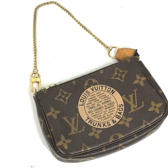 LOUIS VUITTON M60153 Monogram Mini Pochette Accessoires T&B chain bag Hand Bag - Picture 1 of 13